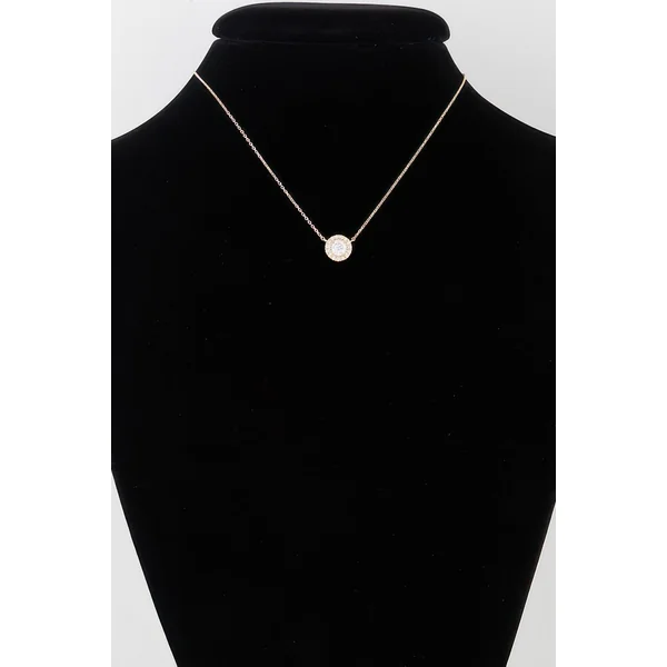 Modern Rhinestone Pendant Necklace