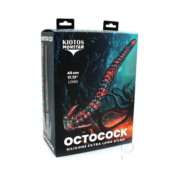 Monstar Cock OctoCock Silicone Dildo - Green/Pink