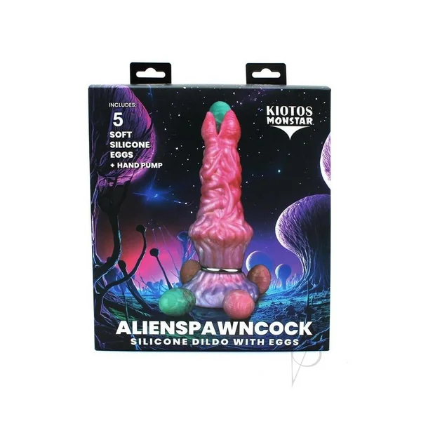 Monstar Cox Alienspawn Cock Silicone Dildo - Pink
