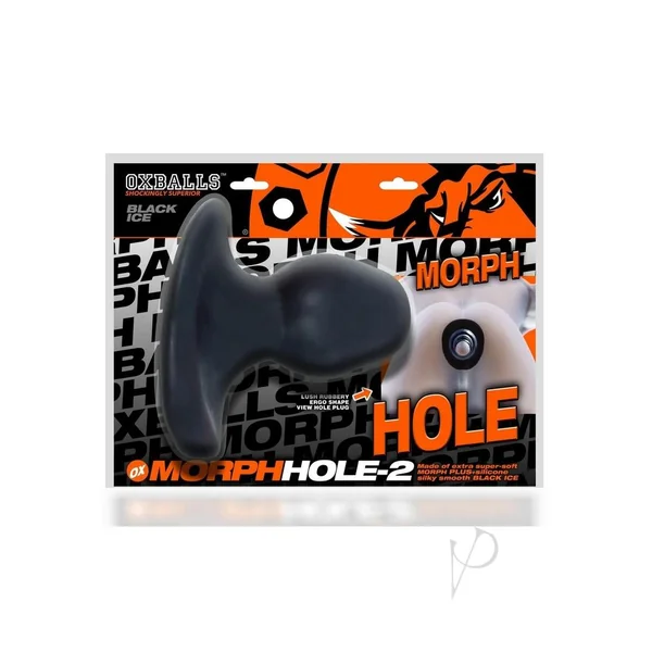Morphhole 2 Gaper Plug - Large - Black Ice