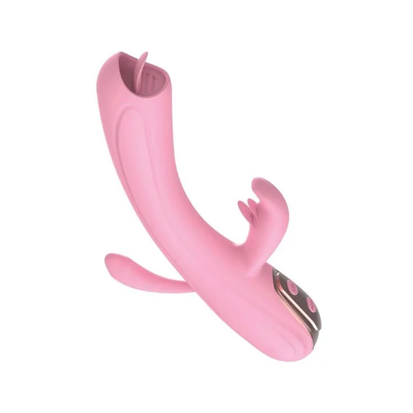 My Secret Fantasy Rechargeable Silicone Flickering Tongue Vibrator – Pink