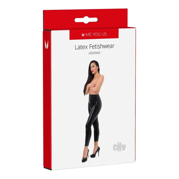 Myu Latex Leggings Lg Black