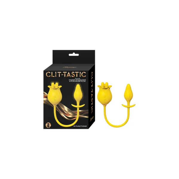 Nasstoys Clit-Tastic Tulip Finger Massager & Pleasure Plug, Yellow