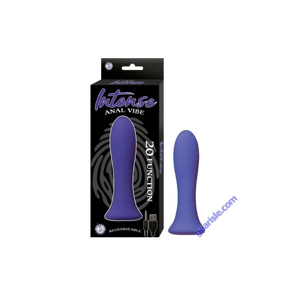 Nasstoys Intense Anal Vibrator Purple Rechargeable Waterproof Silicone