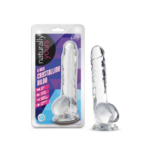Naturally Yours 8″ Crystaline Dildo Diamond