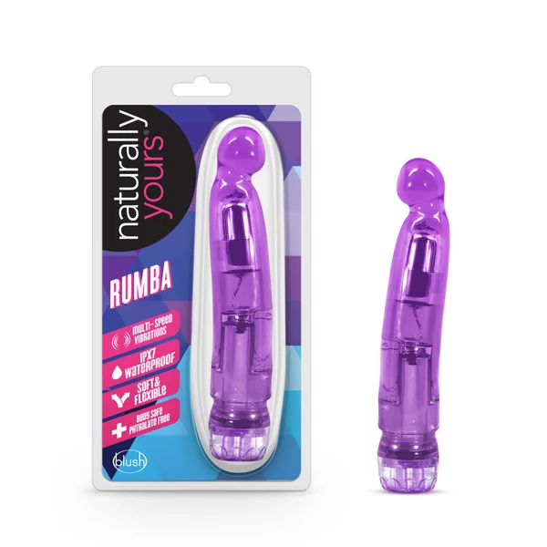 Naturally Yours By Blush® | Rumba Curved Purple 7-Inch Vibrator