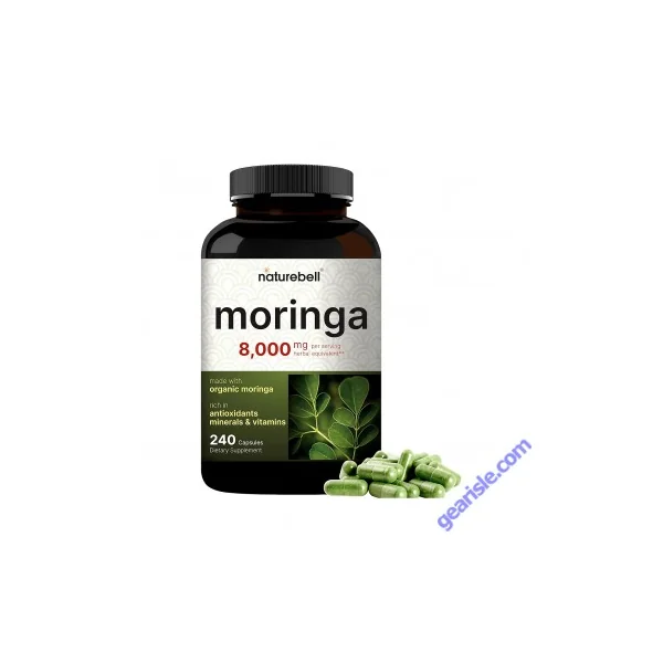 NatureBell Organic Moringa Immune Support & Skin Health 240 Capsules