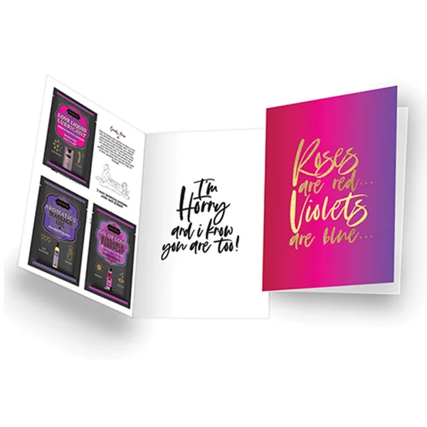 Naughty Notes Greeting Card Roses Are Red With Lubricants