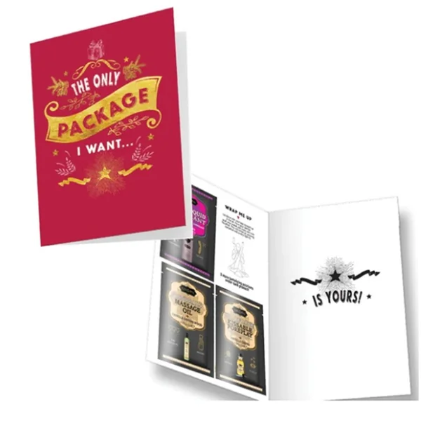 Naughty Notes Greeting Card The Only Package I Want With Lubricants