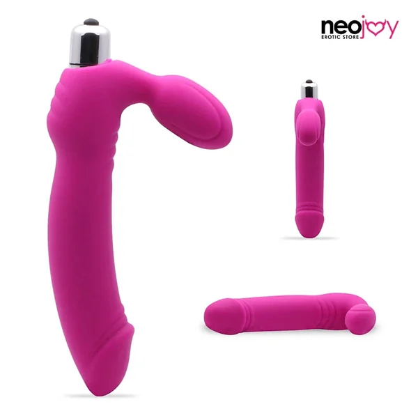 Neojoy Double Dildo Vibrator Insertable – Large Pink