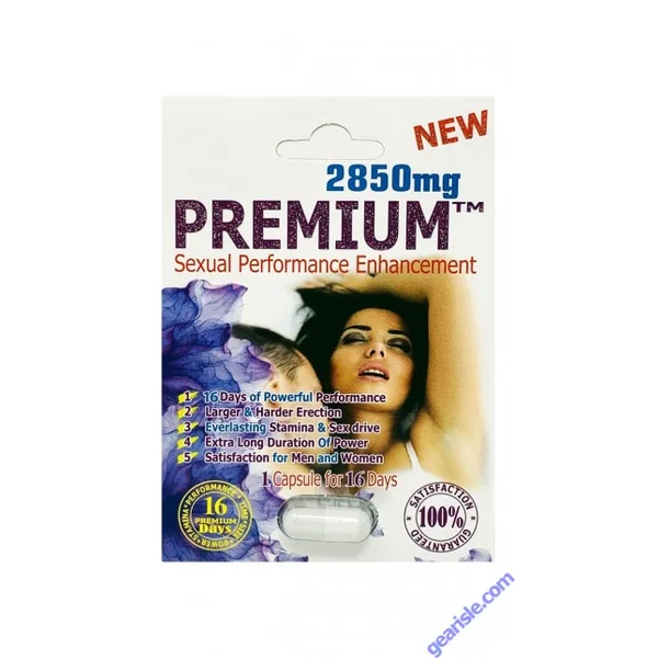 New Premium 2850mg Sexual Performance Enhancement for Men 1 Pill