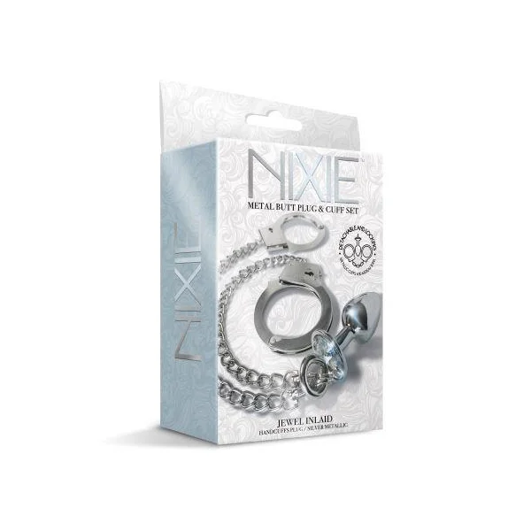 Nixie Metal Plug & Cuff Set Silver Small