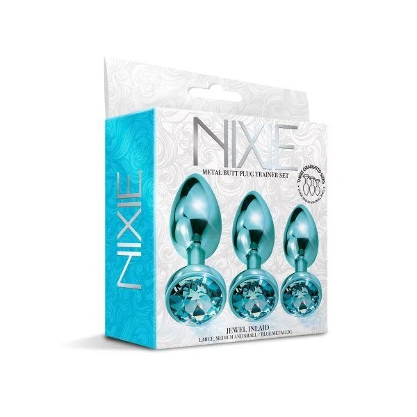 Nixie Metal Plug Trainer Set Blue Metallic