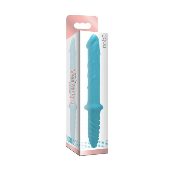 Nobu - Charms S.3 Silicone Double Ended Dong - Blue