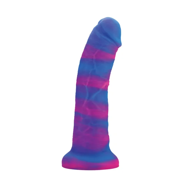 Nobu Rainbow 8" Dildo w/Suction Cup - Cosmic