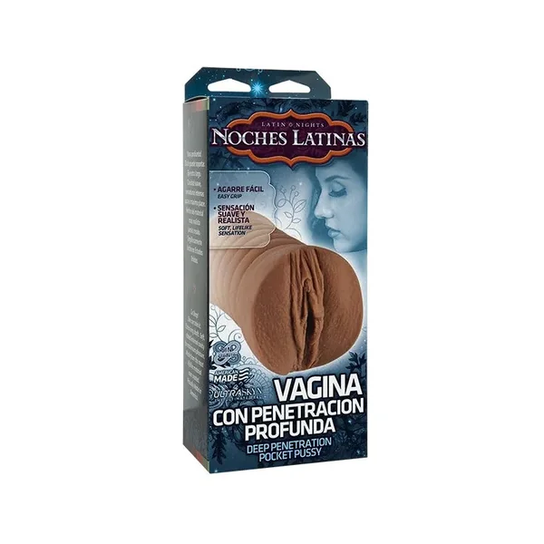 Noches Latinas Vagina Amiga Para La Palma Ultraskyn Masturbator – Pussy – Caramel