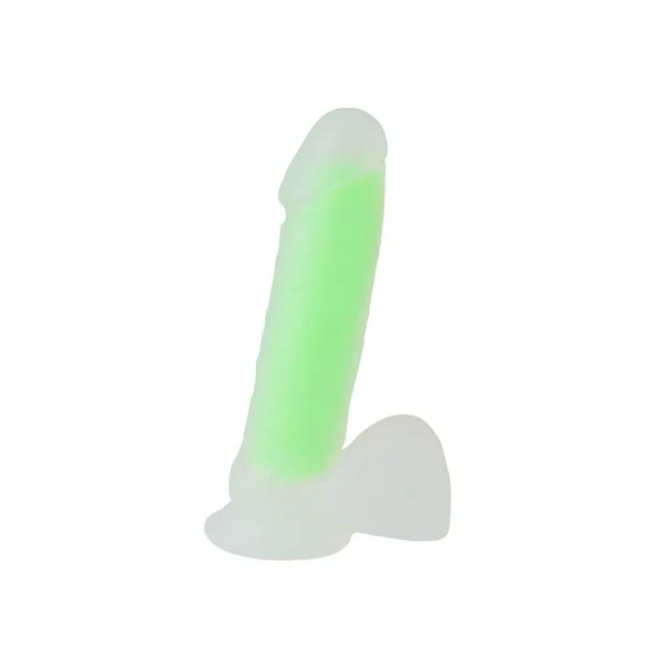 Nood Colours Glow in the Dark Dildo – 8.1 Inch – Green