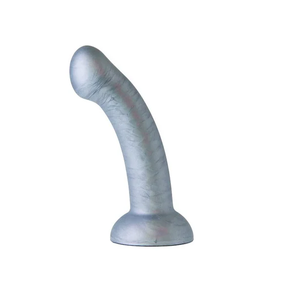 Nood Colours – “The Essential” Pearly G-spot Dildo – Foil Bag – Silver