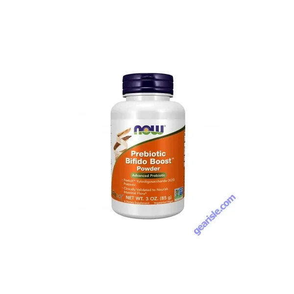 NOW Prebiotic Bifido Boost Powder Advanced Gut Health Support 3 Oz