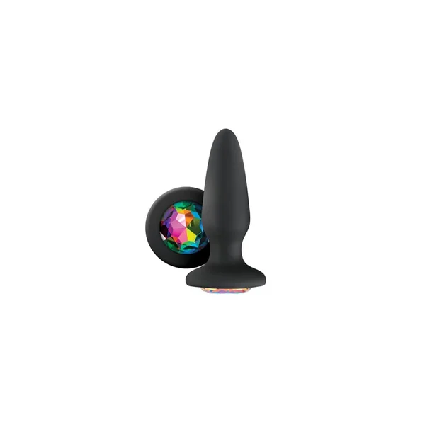 NS Novelties - Glams - Rainbow Gem Butt Plug - Black