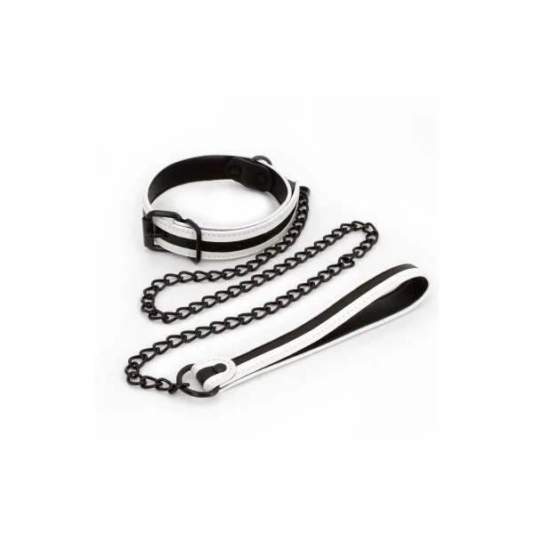 NS Novelties GLO Bondage Collar & Leash, Green