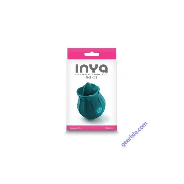 NS Novelties Inya Dark Teal The Kiss Silicone Rechargeable Stimulator