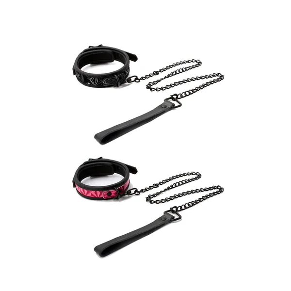 NS Novelties - Sinful - 1 Inch Collar & Leash - Assorted Colors