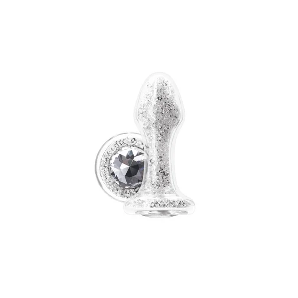 NS Novelties - StarDust - Glam - Glass Anal Plug - White