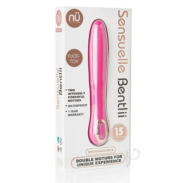 Nu Sensuelle Bentlii Rechargeable Silicone Vibrator - Magenta
