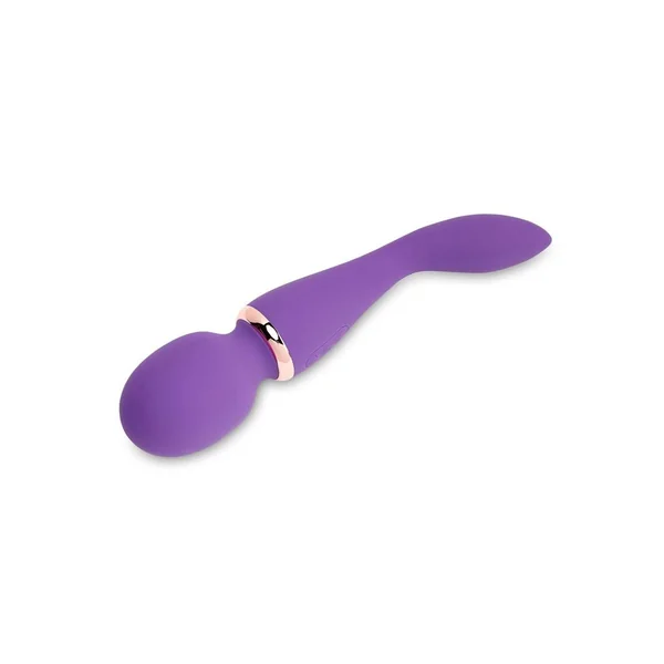 Nu Sensuelle XLR8 Alluvion Silicone Rechargeable Wand Massager – Purple/ Rose Gold