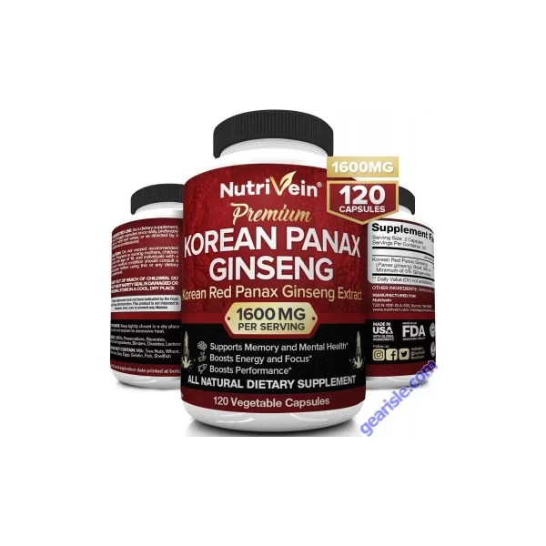 Nutrivein Pure Korean Red Panax Ginseng For Man And Women