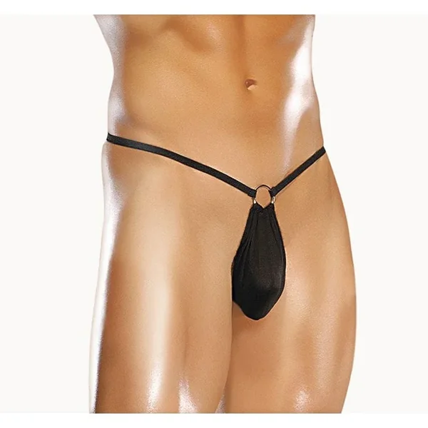 Nylon-spandex G-string W-front Ring O-s