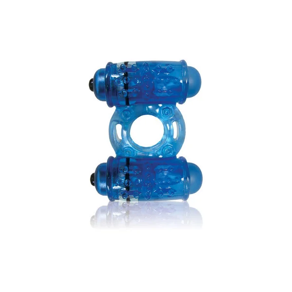 O Wow Double Wammy Blue Vibrating Ring