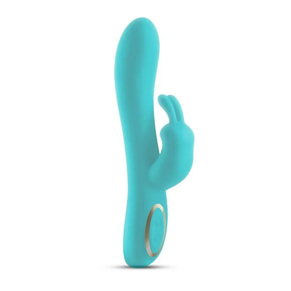 Obsessions Hera Rechargeable Silicone Rabbit Vibrator - Aqua
