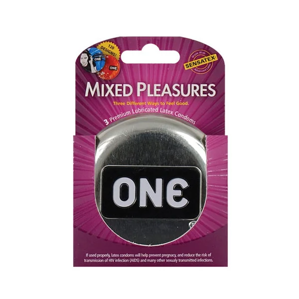 One next generation mixed pleasures condoms - box of 3