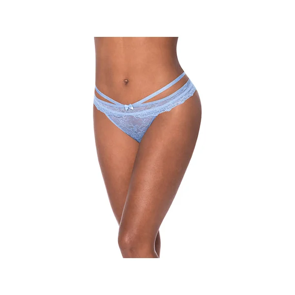 Ooh La Lace Peek-a-Boo Periwinkle Cheeky Panty