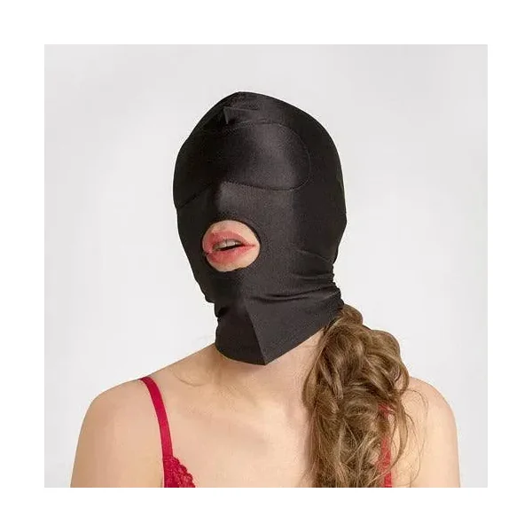 Open mouth spandex hood Fetish hood