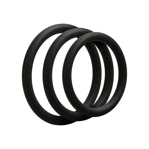Optimale 3 Silicone C-Ring Set Thin Black