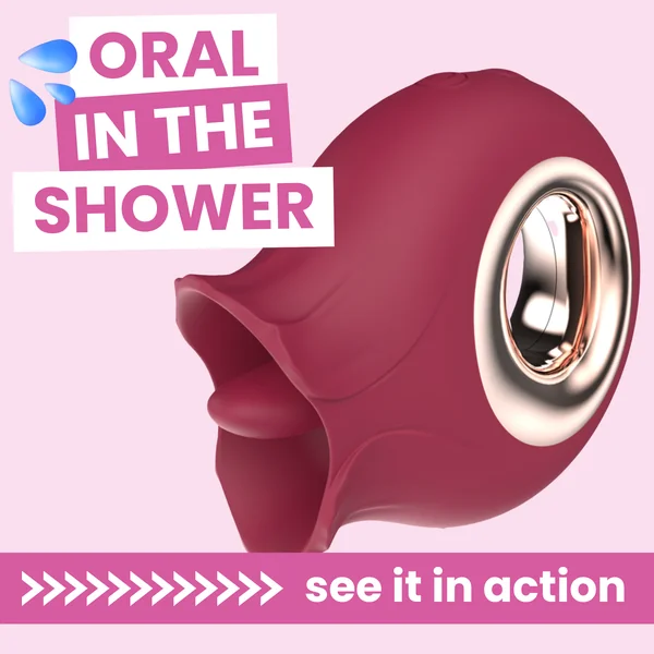 Oral Oasis Flickering Tongue Silicone Vibrator - It's Waterproof!