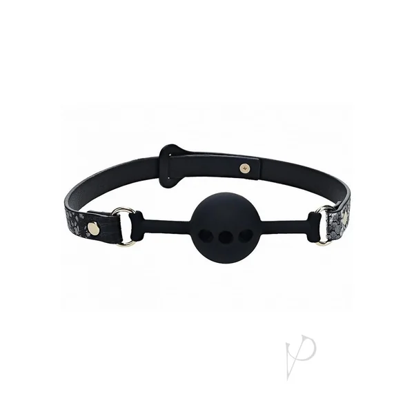 Ouch! Florence Collection Silicone Ball Gag - Black