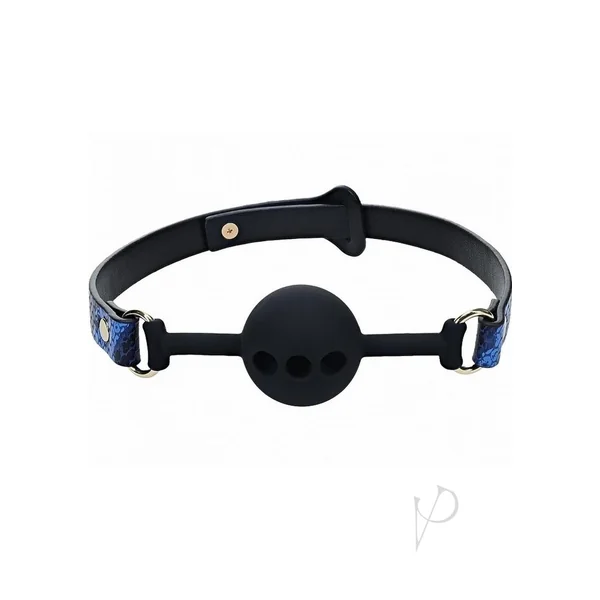 Ouch! Florence Collection Silicone Ball Gag - Blue