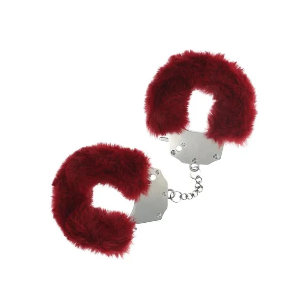 Ouch! Heavy-duty Fluffy Handcuffs – Burgundy