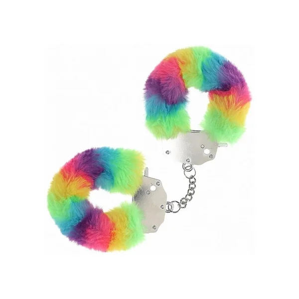 Ouch! Heavy-Duty Fluffy Handcuffs - Multicolor 1