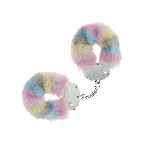 Ouch! Heavy-Duty Fluffy Handcuffs - Multicolor 2