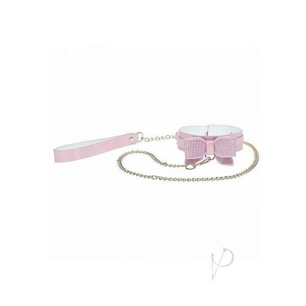 Ouch! Paris Collection Collar with Leash - Pink