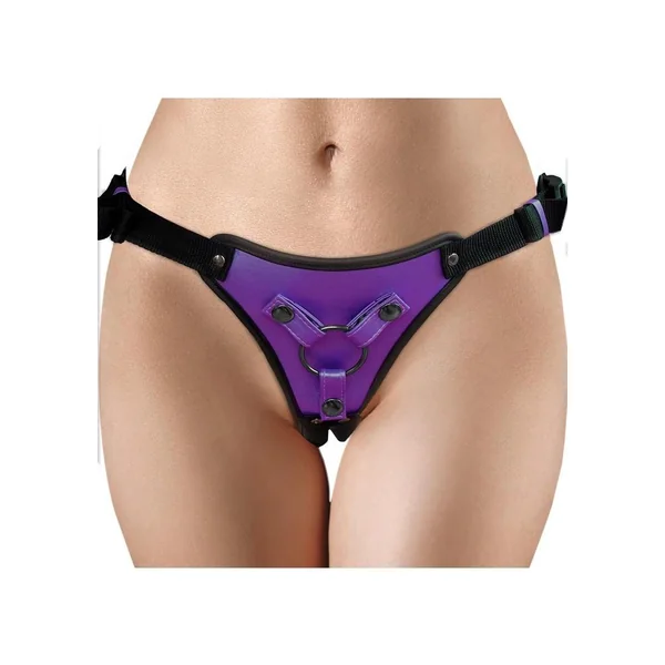 Ouch! Strap-On Harness – Metallic Purple