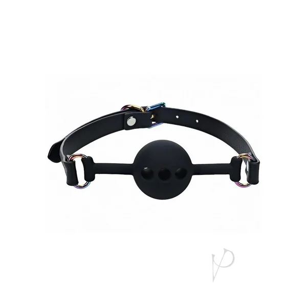 Ouch! Venice Collection Silicone Ball Gag - Black