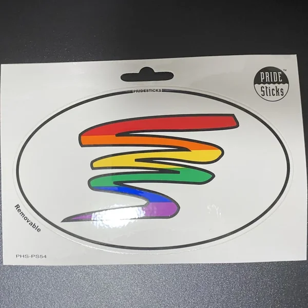 Oval Pride Stickers 5.5″ x 3.5″