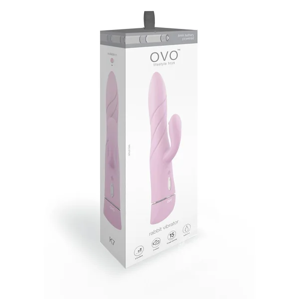 Ovo K7 Twisty Silicone Rabbit Triple Motor Vibrator
