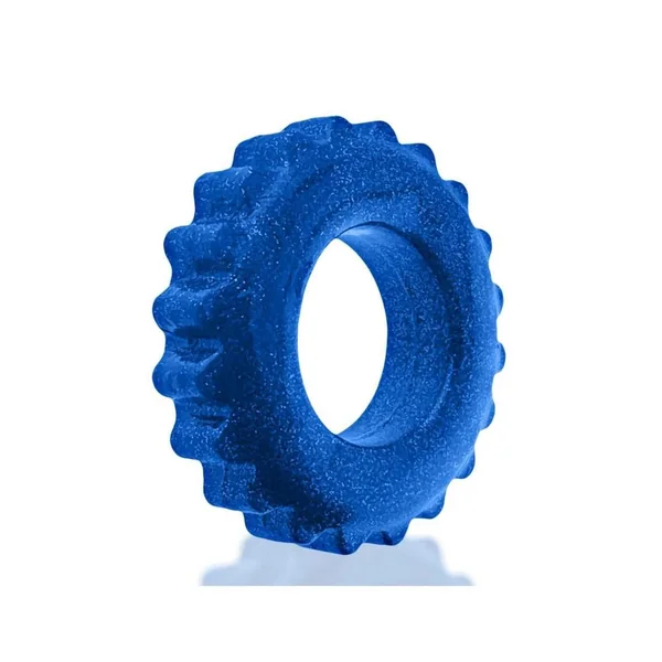 Oxball Plushy Single Cock Ring – Blue Fire